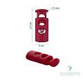 Фиксатор пластиковый - PFR02, матовый красный, 50 шт