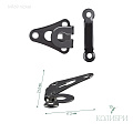 Крючки брючные пришивные - MF69, никель, 25 шт