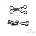 Декоративный крючок - MF30, никель, 10 шт