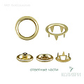 Кнопка клямерная - KK01, золото, 50 шт
