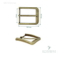 Пряжка металлическая - MR110, бронза, 3 шт