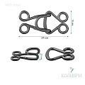 Декоративный крючок - MF21, никель, 10 шт