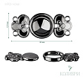 Декоративный крючок - MF03, никель, 10 шт