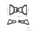 Декоративный крючок - MF10, никель, 5 шт
