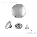 Пуговица джинсовая, плавающий болт - DJ08, серебро, 50 шт