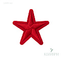 Термоаппликация - LA459, красный, 10 шт