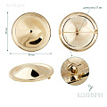 Брошь - BU155, золото, 5 шт