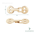 Декоративный крючок - MF26, золото, 10 шт