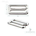 Крючок-регулятор - MF63, серебро, 10 шт