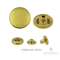 Кнопка установочная металлическая - KP10, золото, 50 шт