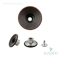 Пуговица джинсовая, фиксированный болт - DJ09, латунь, 50 шт
