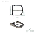 Пряжка металлическая - MR115, никель, 3 шт