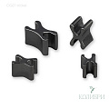 Ограничитель для металлических молний, нижний - OG01, никель, 50 шт