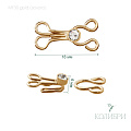 Декоративный крючок - MF30, золото, 10 шт