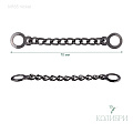 Вешалка пришивная - MF65, никель, 10 шт