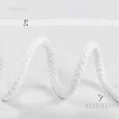 Шнур круглый хлопковый - SHR06, белый, 100 м