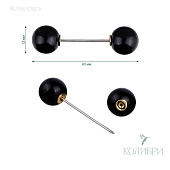 Булавки декоративные - BU166, черный, 10 шт