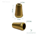 Наконечник пластиковый - PNK07, бронза, 50 шт