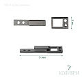 Декоративный крючок - MF19, никель, 10 шт