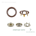 Кнопка клямерная - KK01, коричневый, 50 шт