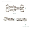 Декоративный крючок - MF16, серебро, 10 шт
