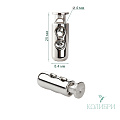 Фиксатор пластиковый - PFR03, серебро, 50 шт