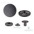 Кнопка установочная металлическая - KP01, матовый никель, 50 шт