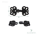 Декоративный крючок - MF15, чёрный, 10 шт